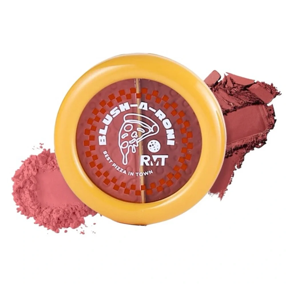 Romantic #2 Beauty Blush-a-Roni Pizza Box Pink Powder Duo Matte Buildable Color